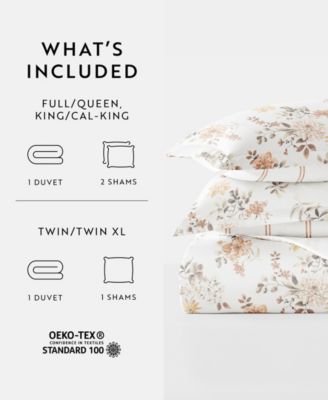 Timeless Pattern Reversible 3-Pc. Duvet Cover Set, King/California King