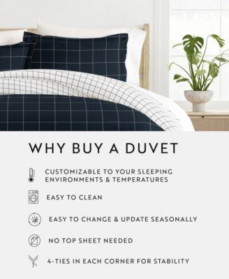 Timeless Pattern Reversible 3-Pc. Duvet Cover Set, King/California King