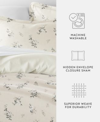 ienjoy Home Timeless Pattern Reversible 3-Pc. Duvet Cover Set, Full/Queen