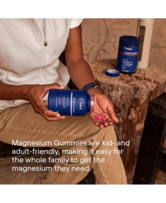 Magnesium 84mg - Chewable Magnesium Supplement for Bone & Heart Health Support - Immune System Support - Aids Relaxation & Healthy Sleep - Peach, 120 Gummies (120 Servings)