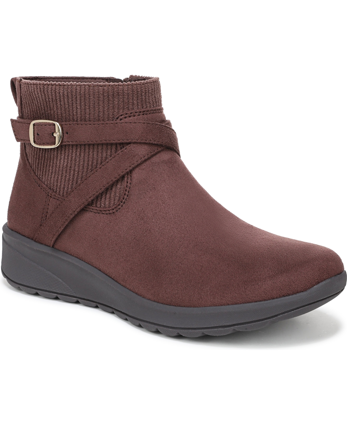 Lifestride Gates Wedge Bootie In Brown