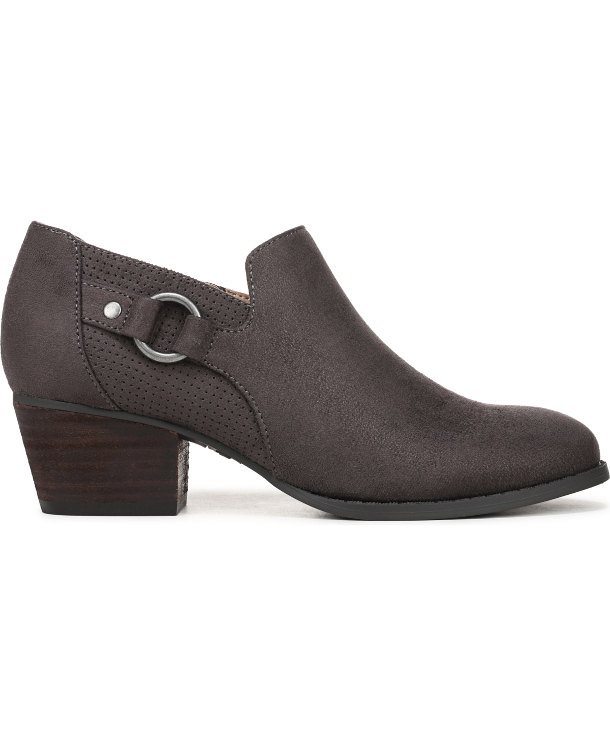 Lifestride Women's Brianna Zipper Short Booties In Brown
