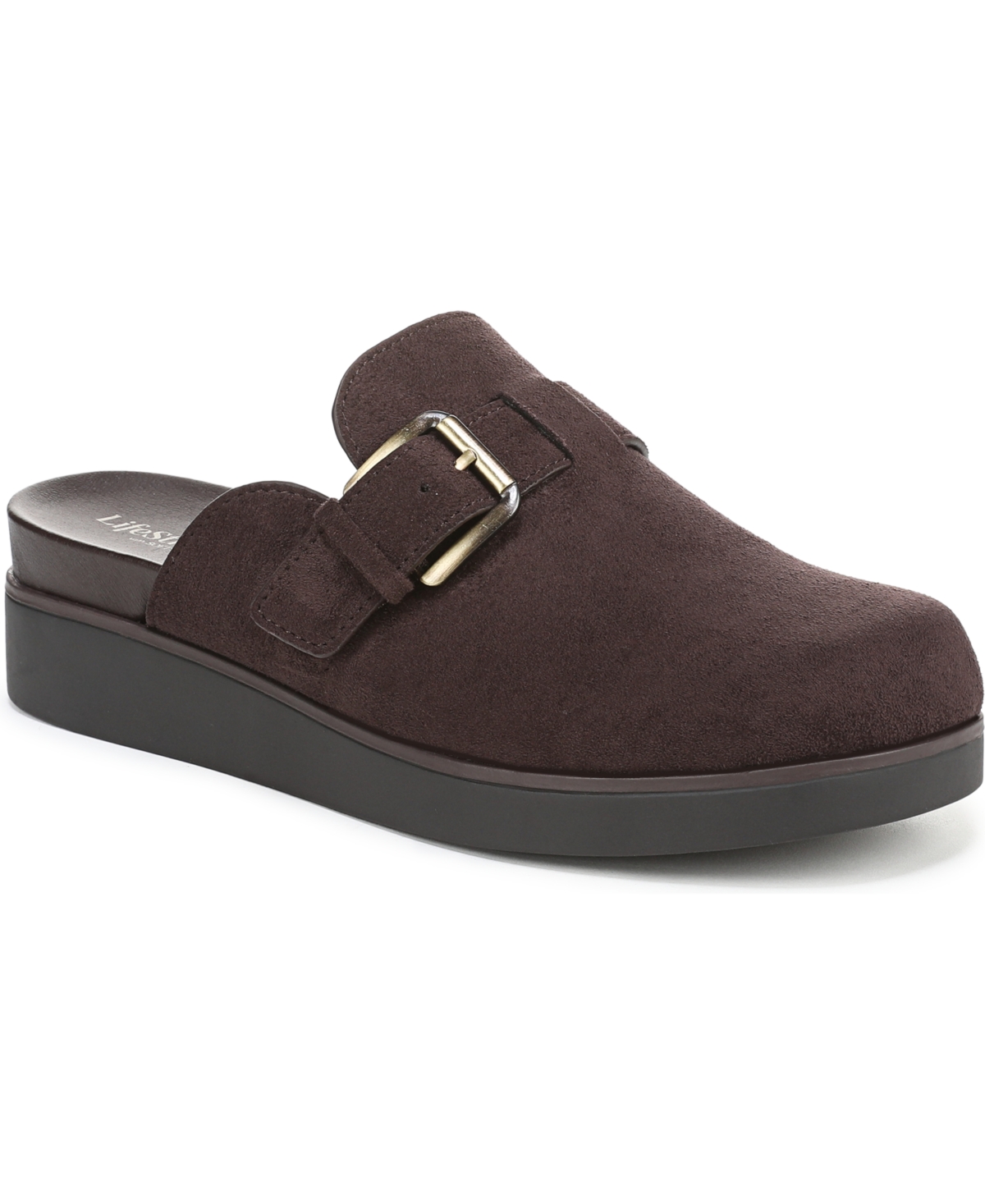 Lifestride Women's Gillian Square Toe Mule Clogs In Brown