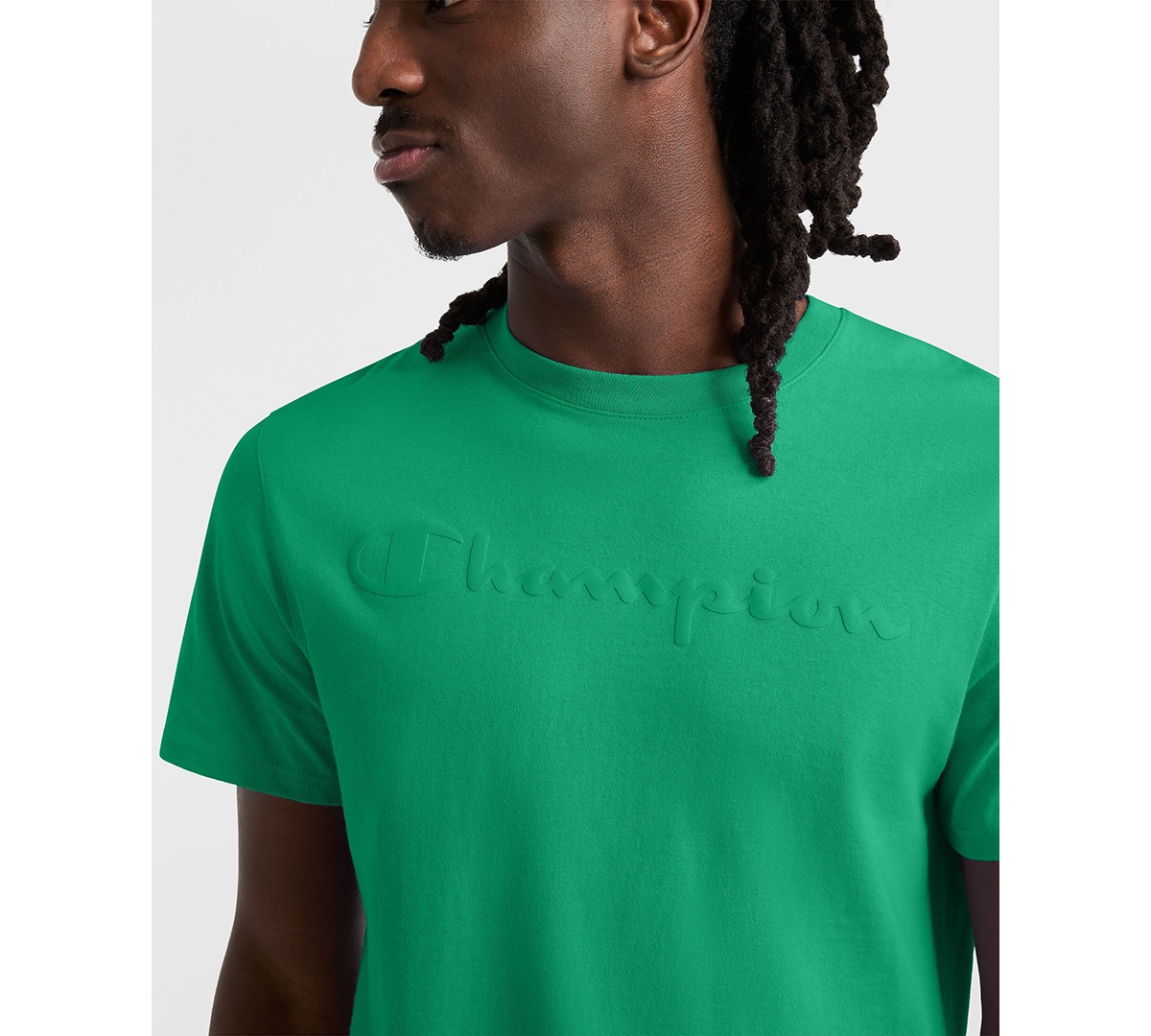 Champion Men's Classic Logo Crewneck Short-sleeve T-shirt In Green