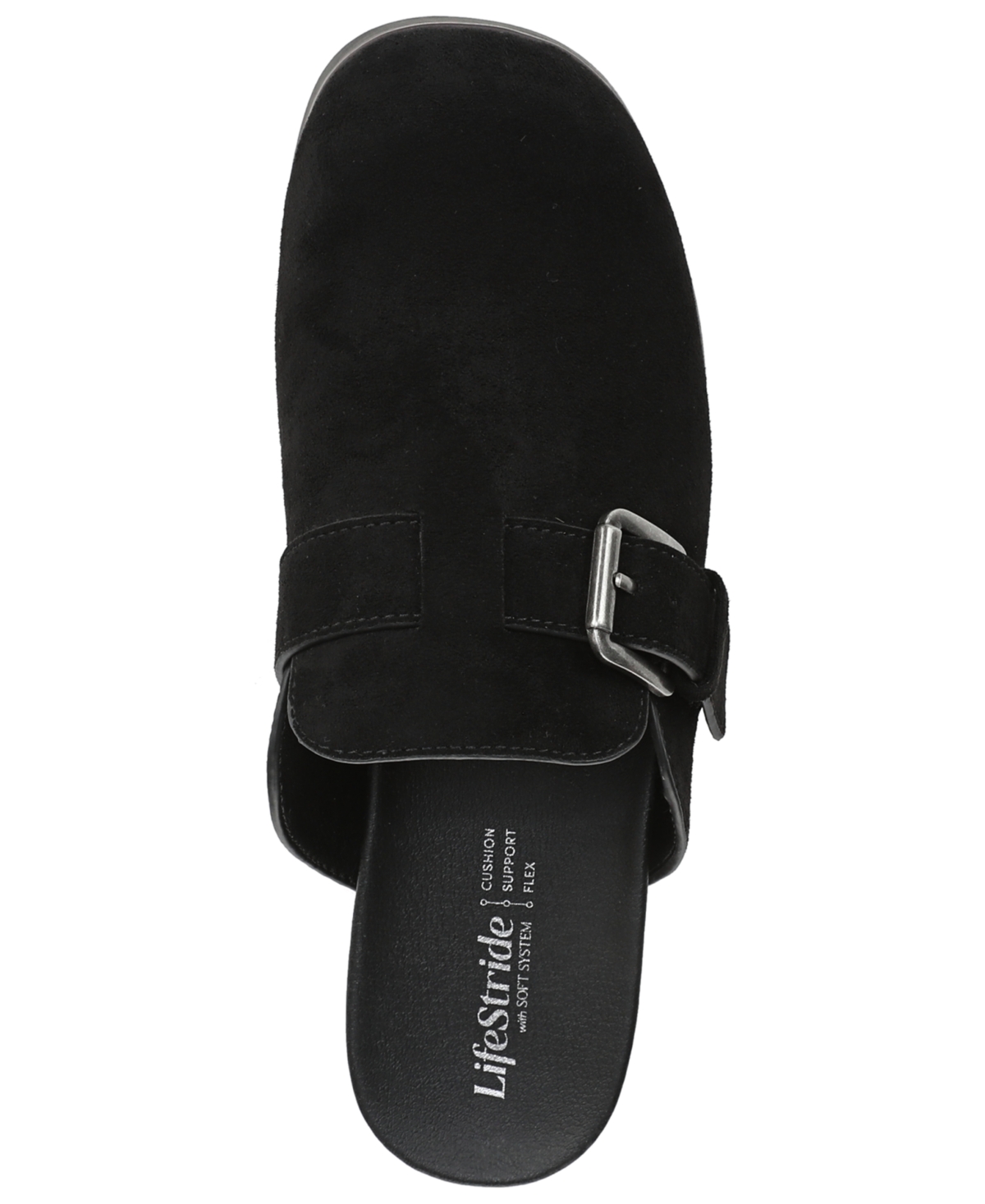 Lifestride Women's Gillian Square Toe Mule Clogs In Black