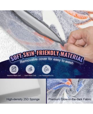 4-Piece Kids Couch Set, Toddler Sofa with Removable Covers for Playroom or Bedroom