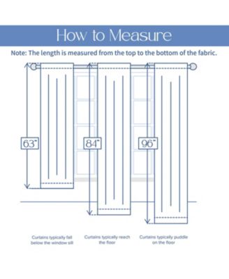 Textured Double Ruffle Rod Pocket Curtains Pair, 52"x63"