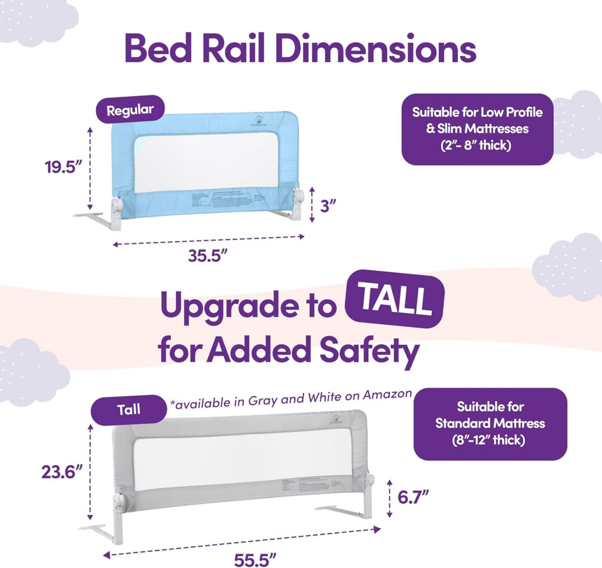 ComfyBumpy Kids Bed Rail