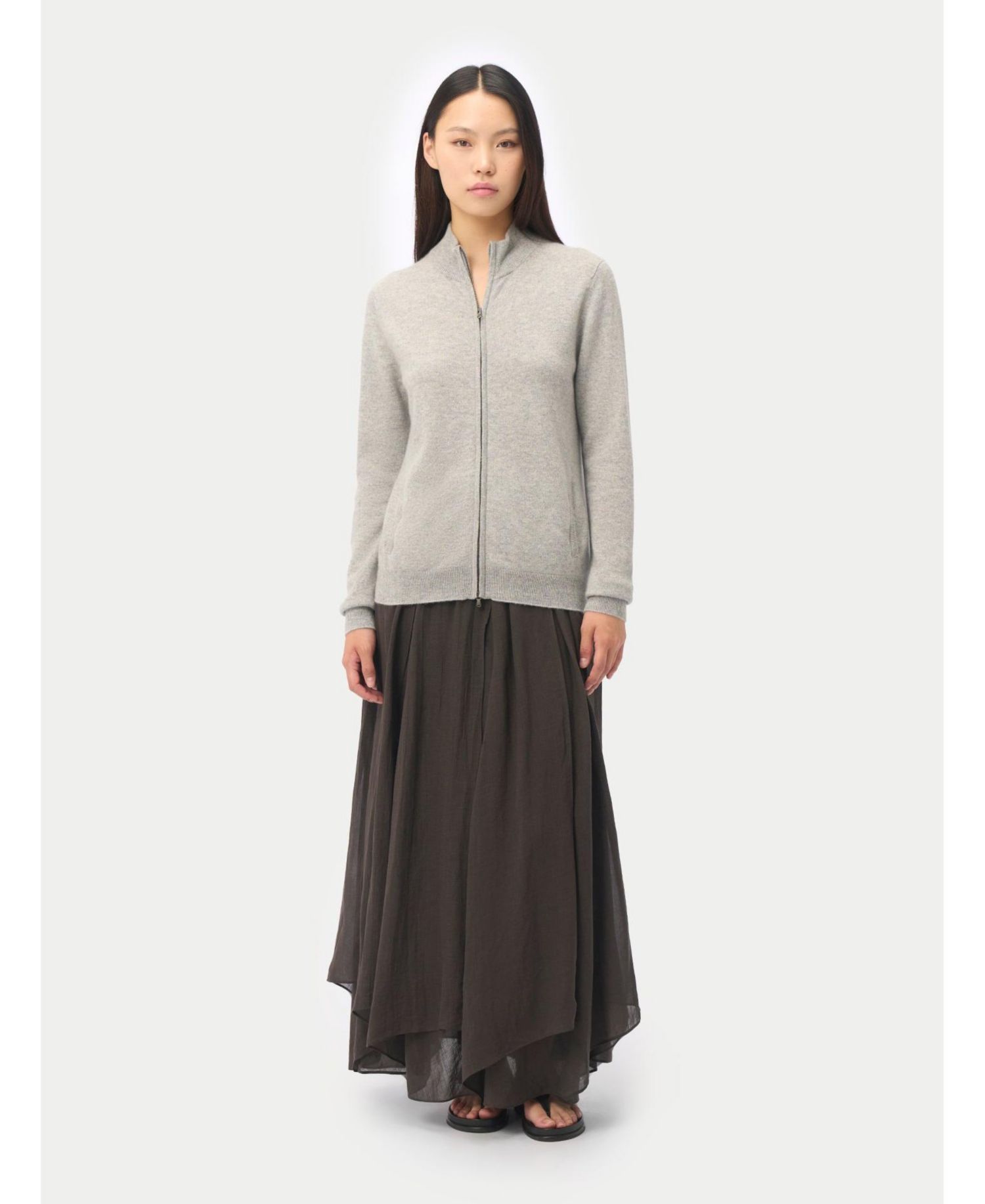 Women's Full-Zip Cashmere Cardigan