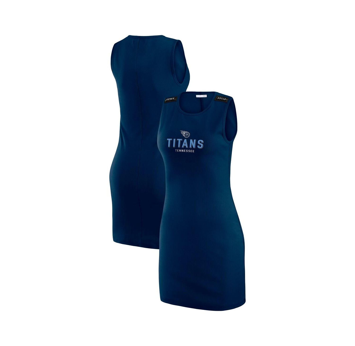 Women's x Gracie Hunt Navy Tennessee Titans Ribbed Tank Dress