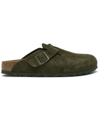 Women's Boston Suede Leather Casual Clogs from Finish Line