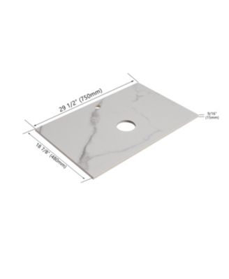 30 Inch Floating Vanity with Ceramic Basin