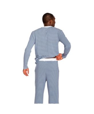 Men's Men s Organic Cotton Jersey Long Sleeve Pajama Henley Top