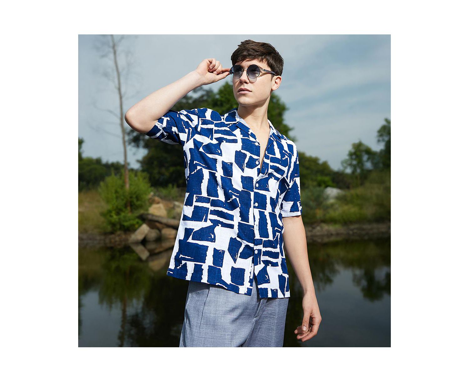 Men's Imprint Oversized Shirt