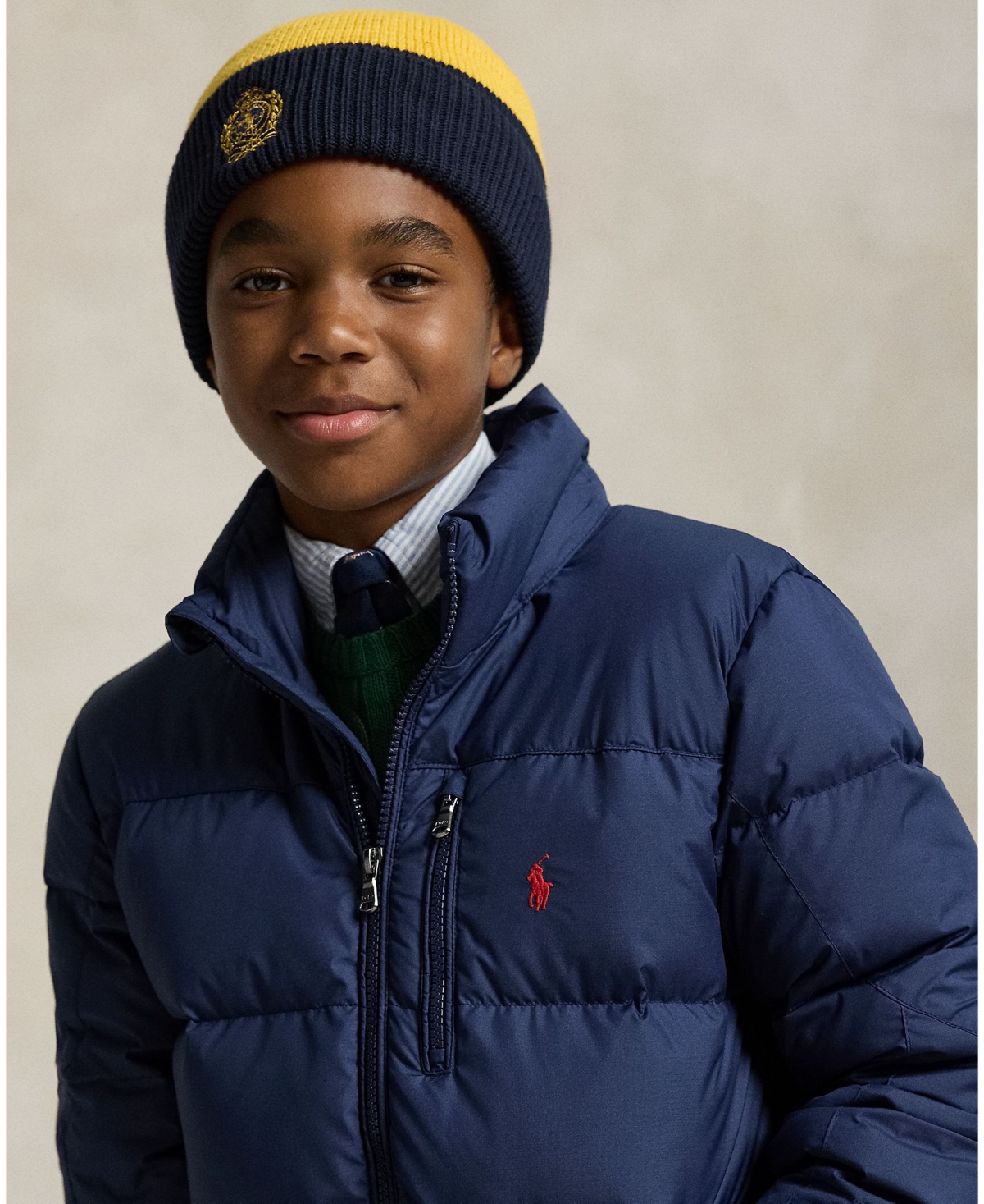 Polo Ralph Lauren Toddler And Little Boys Ripstop Down Hooded Jacket In Blue