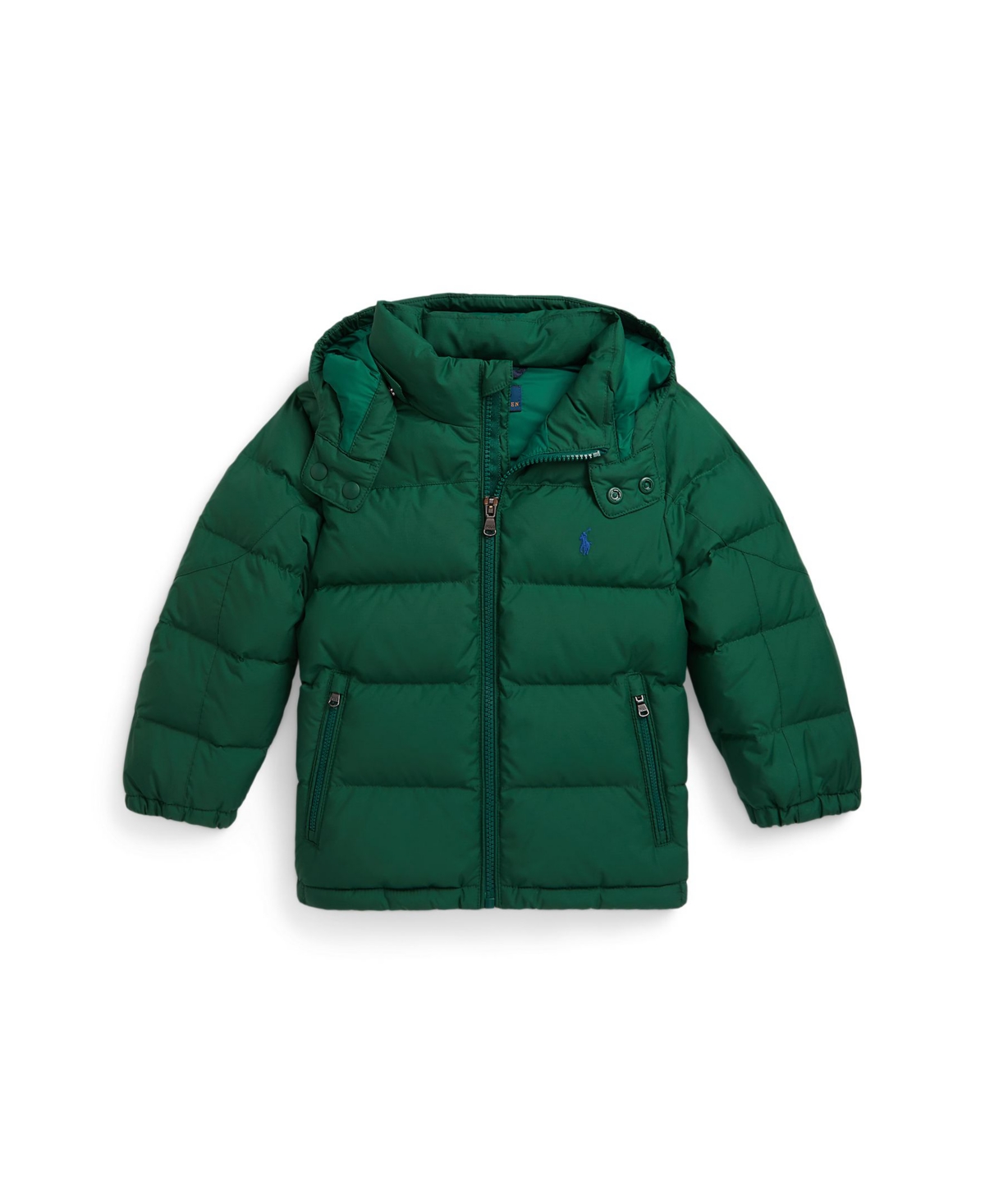 Polo Ralph Lauren Toddler And Little Boys Ripstop Down Hooded Jacket In Green