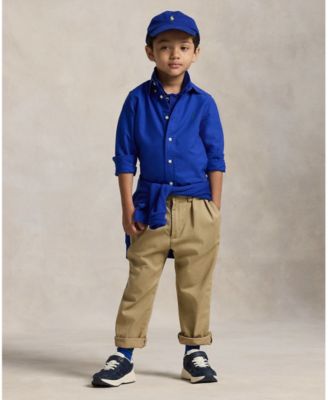 Toddler and Little Boys Garment-Dyed Cotton Oxford Shirt