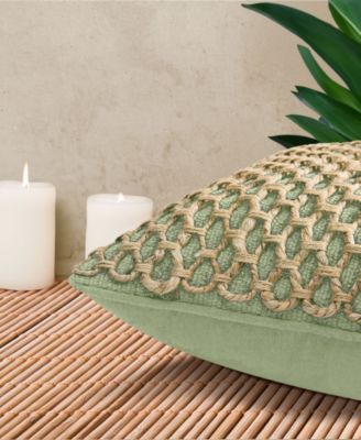 Jada Jute 2-Pc. Decorative Pillows Set, 18" x 18"