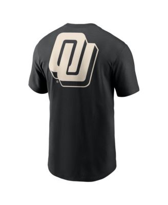 Men's Black Oklahoma Sooners Fashion 2-Hit T-Shirt