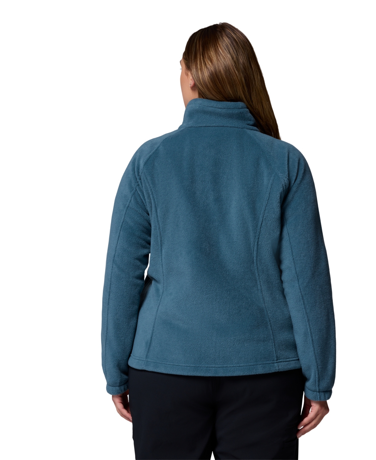 Columbia Plus Size Benton Springs Fleece Long Sleeve Jacket In Blue