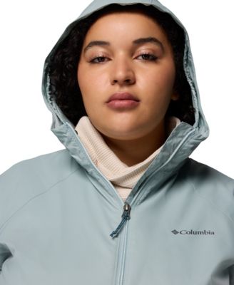 Plus Size Switchback Lined Long Zipper Jacket