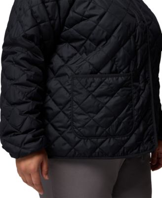 Plus Size Copper Crest Collarless Jacket