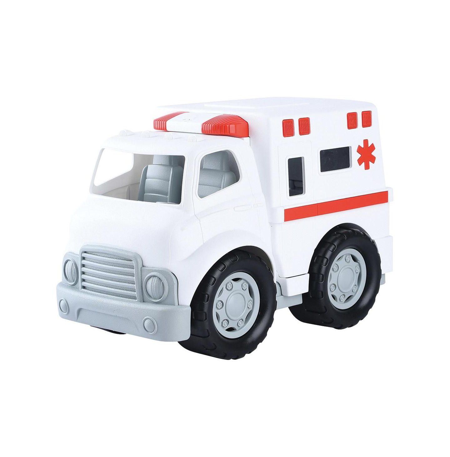 Детские игрушки Kaplan Early Learning To the Rescue Fire Engine, Ambulance and Police Car Toy Vehicles, 3-Piece Set — фото 5