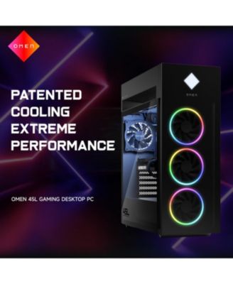 Omen 45L Gaming Tower Desktop Intel Core Ultra 9 285K 16GB RAM NVIDIA GeForce RTX 5080 1TB SSD Storage Windows 11 Home - Black