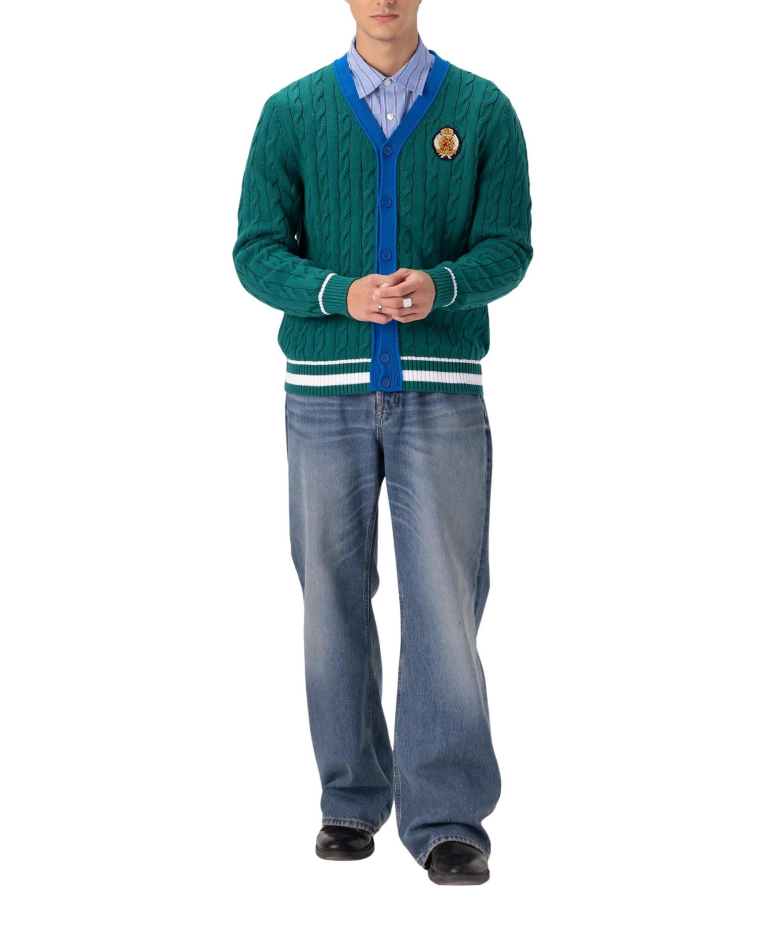 Men's Cable Knit Cardigan