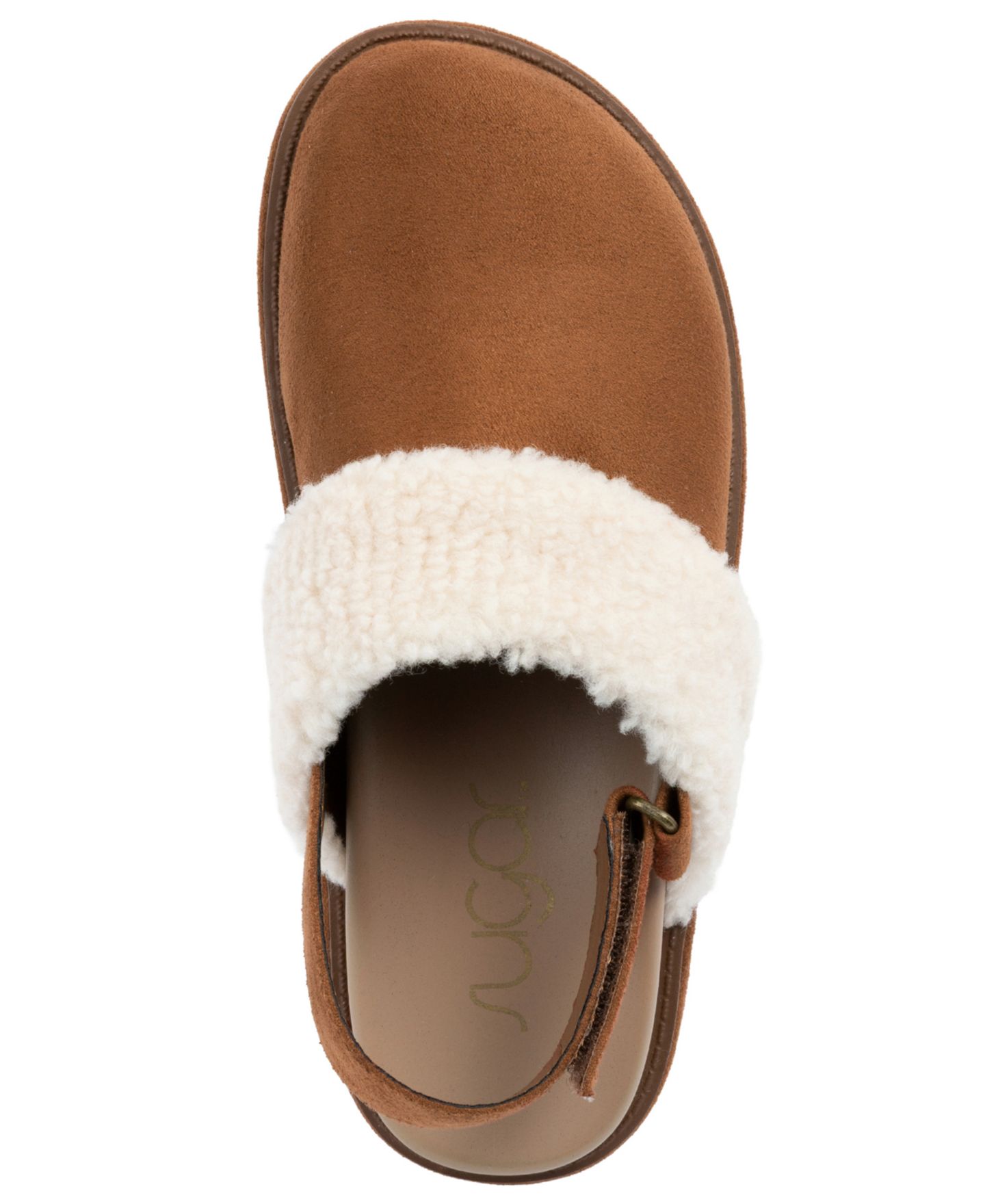 Женские сабо Sugar Cabin Fur Slingback, цвет: Коньячный — фото 4