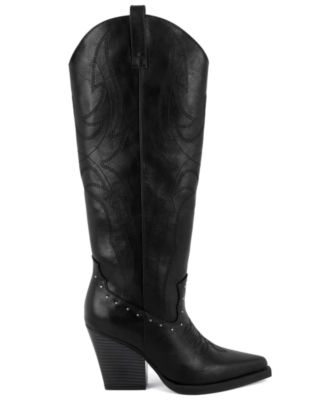Women's Nails Studs Pointed Toe Boots