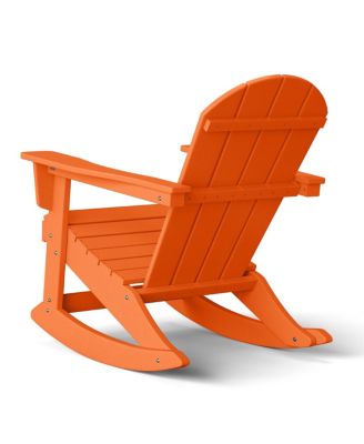 Outdoor Patio Porch Rocking Adirondack Chair (Set of 2)