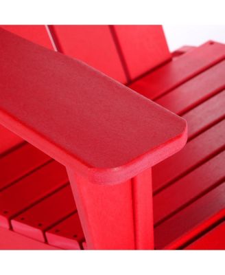 Outdoor Patio Porch Rocking Adirondack Chair (Set of 2)