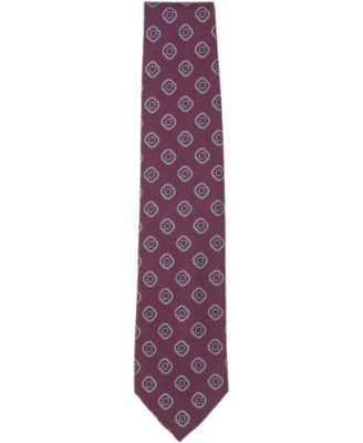 Brooks Brothers Men's Dot Ground Medallion Tie