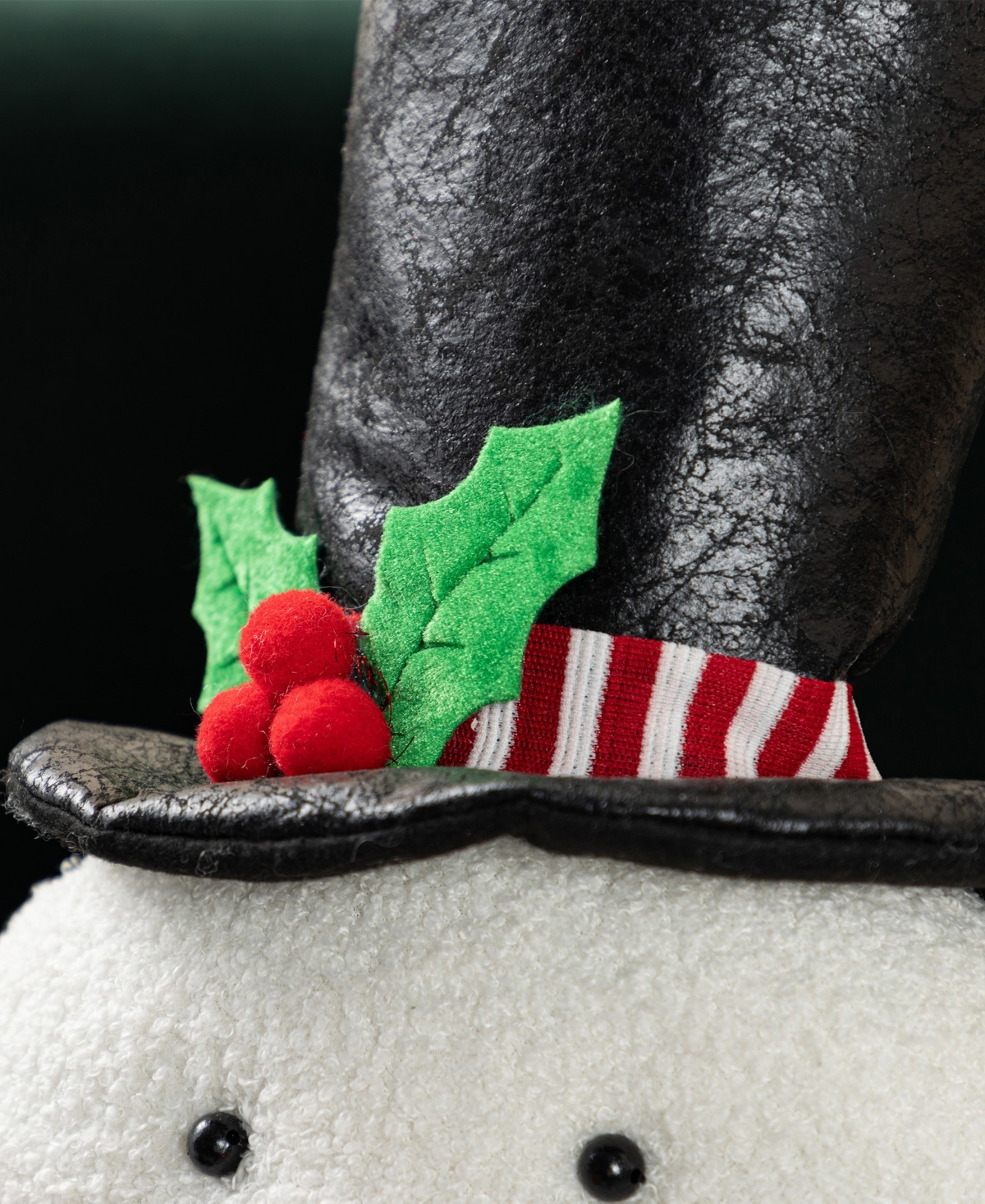 Glitzhome 60" Christmas Oversized Fabric Snowman With Dangle Legs In Multi