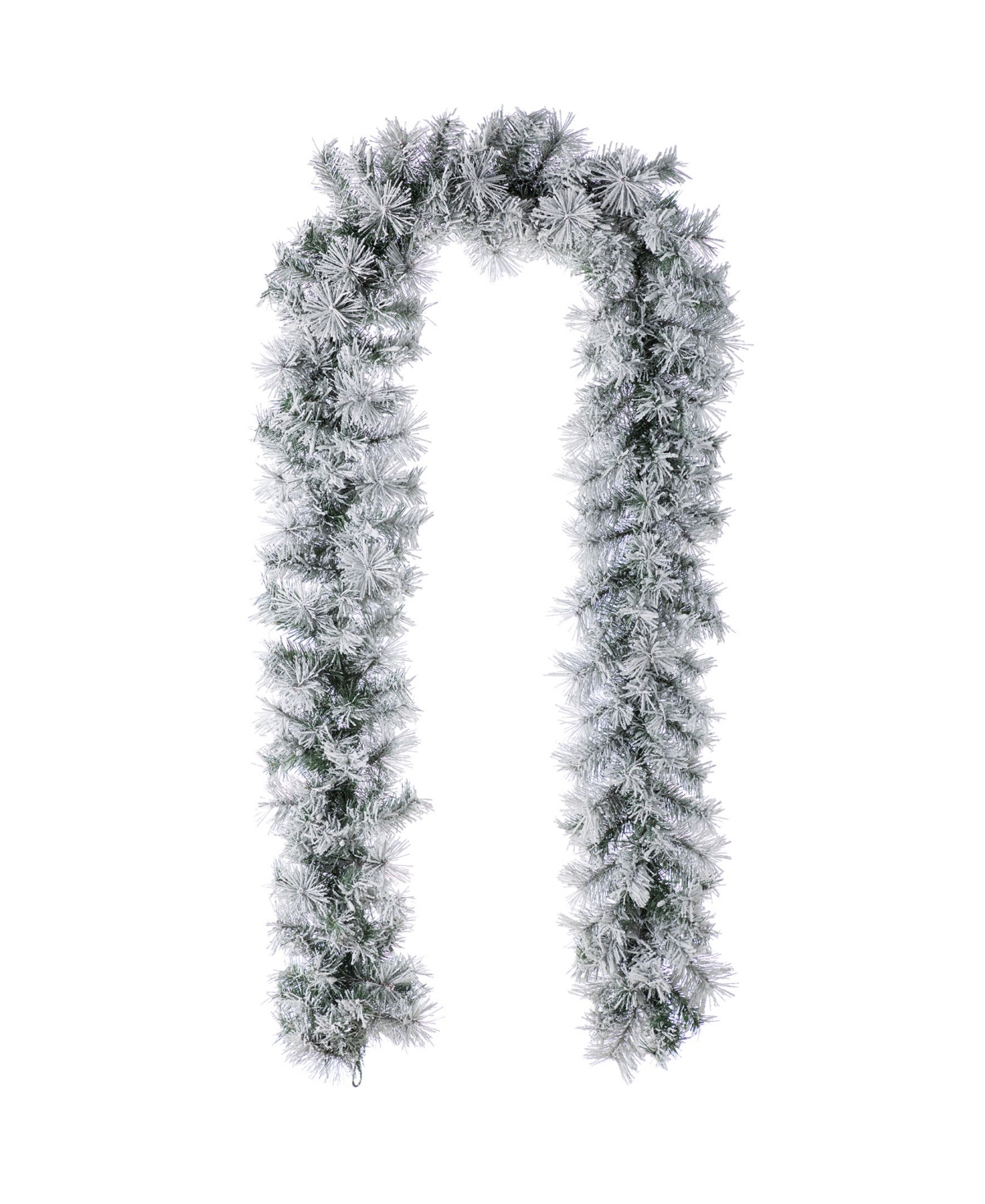 Glitzhome Pre-lit Snow Flocked Greenery Pine Christmas Wreath Matched Garlands, Set Of 3 In Multi