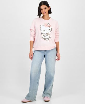 Juniors' Hello Kitty Angel Fleece Sweatshirt