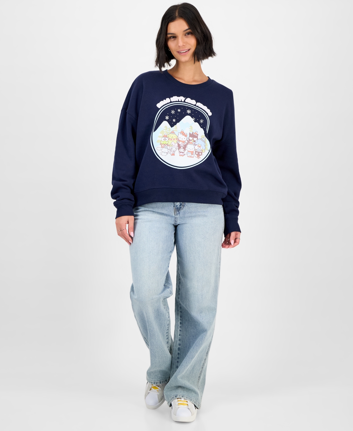 Grayson Threads, The Label Hello Kitty & Friends Fleece Sweatshirt In Blue
