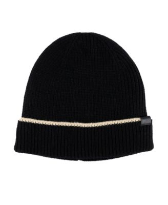 Men's 2-Piece Beanie and Ribbon Scarf Set