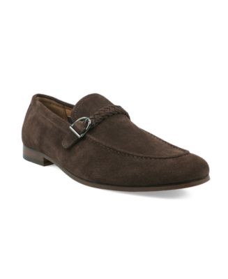 Bar III Rich Brown Leather Loafers Bar III Loafers - Macy main image 2