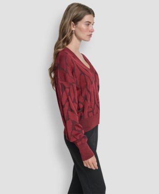 Women's Textured Long Sleeves Sweater