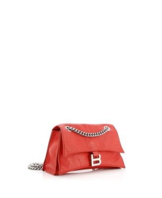 Small Crush Chain Flap Bag Leather