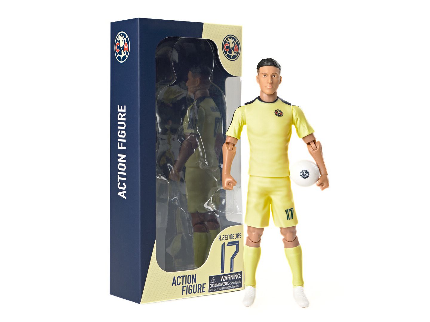 Детская фигурка Banbo Toys Sockers Club America Alejandro Zendejas 8" Collectible Soccer Action Figure — фото 1