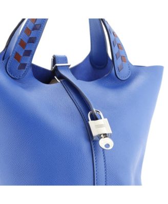 Pre-Owned Hermes PM Picotin Lock Bag Tressage Epsom