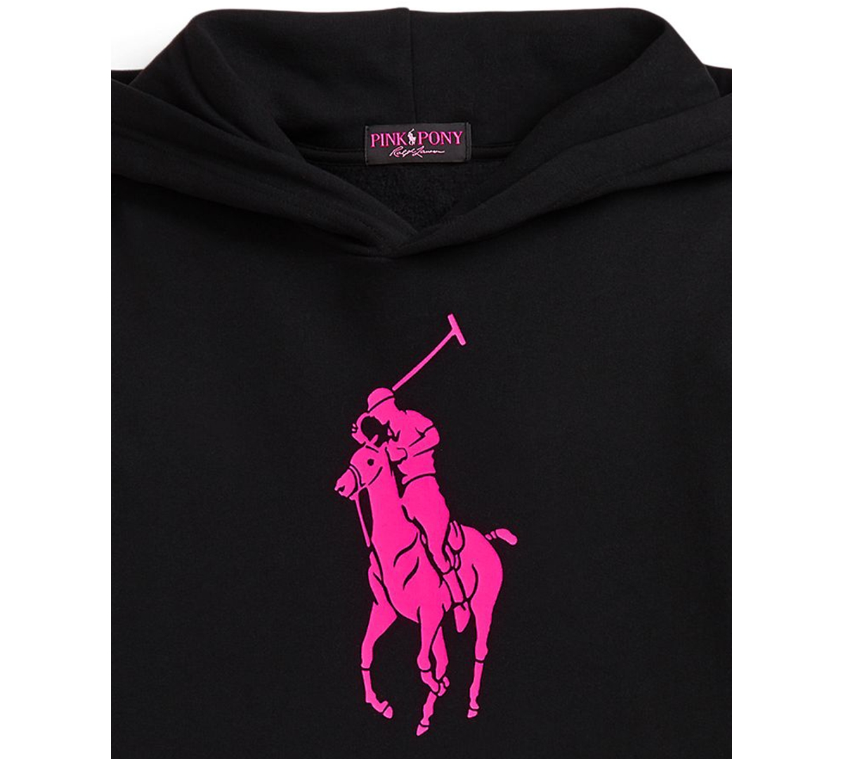 Polo Ralph Lauren Big Boys Pink Pony Fleece Hoodie