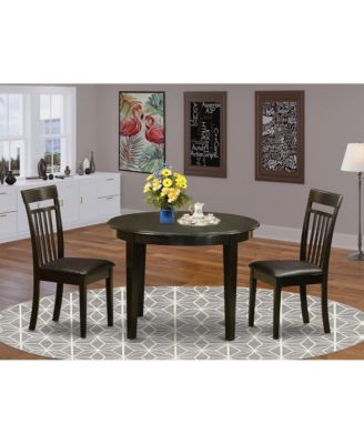 3 PC small Kitchen Table set-Kitchen Table and 2 Dinette Chairs