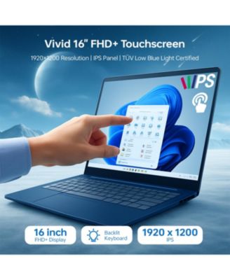 IdeaPad Slim 5 16" Premium Traditional Laptop AMD Ryzen AI 7 350 16GB RAM AMD Radeon Graphics 512GB SSD Storage Windows 11 Home FHD+ 60Hz