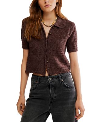 Free People - Women's Crochet Daylight Cardigan Sweater