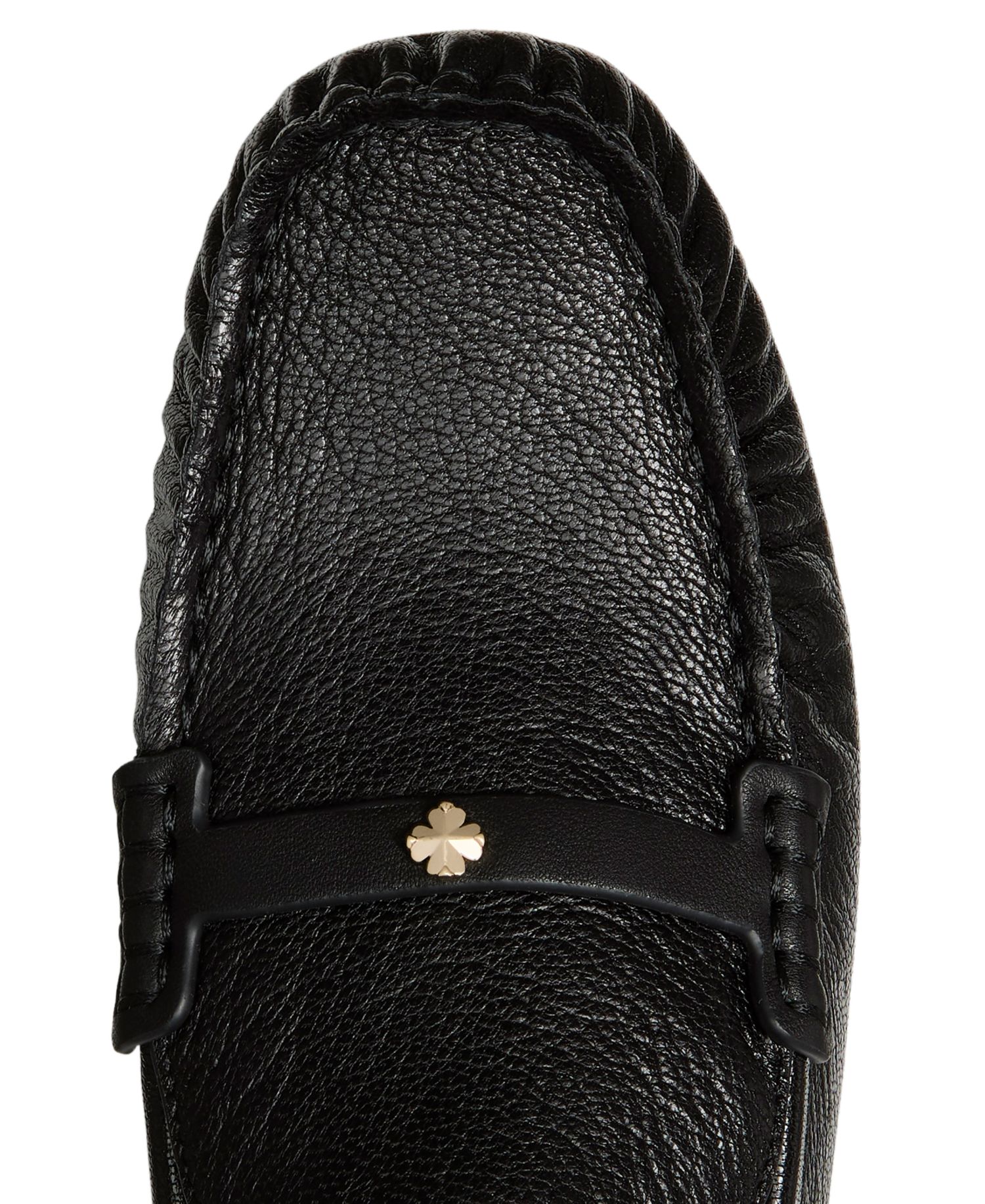 Women's Flower Stud Round Toe Moccasin Loafers