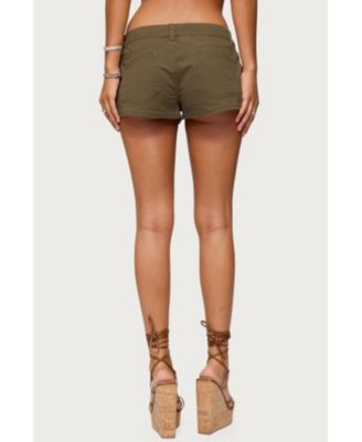 Womens Eartha Studded Micro Shorts
